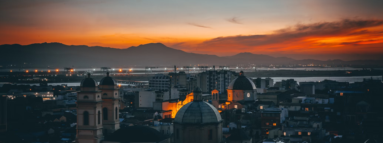 Night view in Sardinia